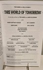 Tom Hanks This World Of Tomorrow Playbill The Shed Off Broadway Kelli O   hara New