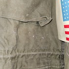 Vintage M-1943 Field Jacket 36l Green Wwii Us Army With American Flag Armband