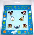 New Booster Disney Pin Set 7 Cutie Chip Dale Stitch Pluto Dog Mickey Baby Sealed