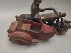 Antique Cast Iron Hubley Champion Policeman Motorcycle   Sidecar