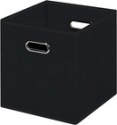 Black Foldable Storage Cubes Bins   Fabric Storage Box Cubes Organizer Basket   