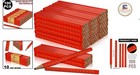 100 Pcs Heavy Duty Octagonal Hard Black Carpenter Pencils For Woodworking And Co