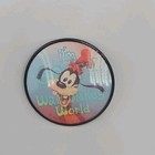 1960s Goofy Lenticular Flicker Button  Disneyland 3d Vari-vue Pin