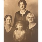 Vintage antique Photo Family Portrait  Four Generations Women Seattle Washington