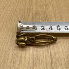 Vintage Brass Long Arm Monkey Keychain Pendant Mini Animal Figurine Key Ring