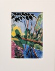 Henri Matisse  la Berge  the Riverbank   Signed In The Print Matted Print