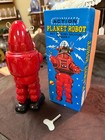Action Planet Robot Yoshiya Ko Vintage Tin Wind Up With Original Box