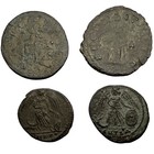 Lot Of 4 Roman Bronze Coins Bb15