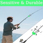 50 Pcs Plastic Fishing Bells Clips Fishing Rod Alarm With Dual Alert Bells
