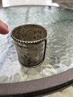 Vintage Ornate Wide Silver Tone  Cuff Bracelet Native American Indian Motif