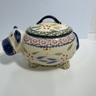 Temp-tations Old World Cow Covered 16oz Tara Ceramic Farm Kitchen Canister Qty 1