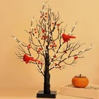 Vintage Glowing Tree With Cardinals  21in Led Vintage Glowing Tree  Battery Red