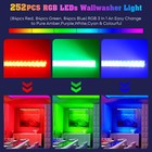 Rgb 252 Led Wall Wash Light Bar Dmx512 Strobe Effect Disco Party Stage Lighting