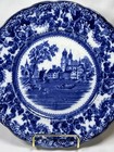 Antique Rare F  Winkle   Co   togo  Flow Blue Salad Luncheon Plate 8 5 8   