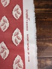 Lot Of Fabric   4 Yards Ametex Upholstery Fabric  Red  Leaves