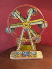 J chein Tin Litho Hercules Ferris Wheel Wind-up Toy Vintage 1930 s