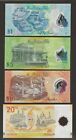 Brunei 1 5 10 20 Ringgit 2007 2019 2011 2013  P-34 35d  36  37b  Set Of 4  Unc 