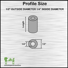 Aluminum Spacer Standoff Bushing Assortment Kit 1 2  Od X 1 4  Id  150 Pcs 
