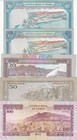 Yemen Set 5 Pcs 10 20 50 100 Rials 1992-1996 P 23 24 25 27a 28 Unc  nhb