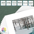 11x14 White Photo Mats Mattes Matting For 8x10 Picture Acid Free Bevel Cut 4-ply