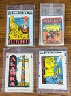 Lot Of 10 State Travel Decals Baxter Lane   Impko Vintage Souvenir New Montana