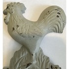 Cast Iron Rooster Doorknocker In Color Irory  gray   7 5  x 4 25   rustic