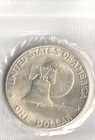 1976-s Eisenhower Bicentennial Silver Ike Dollar Uncirculated Coin 
