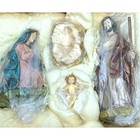 Holy Family Nativity 17  Tall Italy 4-pc Vintage New Unwrapped In Original Box