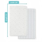 2 Pack Fitted Crib Sheets 28  X 52   Soft Breathable Neutral 100  Cotton Jers   