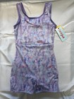 Girls Gymnastics Purple Watercolor Pull On Bike Tard Cat   Jack Size Small