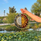 Sun And Moon Stained Glass Suncatcher  Window Decor