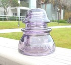 Nice Purple Cd 154 Whitall Tatum Glass Insulator