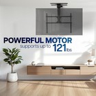 Vivo Black Electric Flip Down Ceiling Tv Mount For 37 To 86 Inch Screens