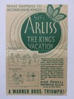 1933 Hollywood Movie Herald The King s Vacation  George Arliss  Marjorie Gate