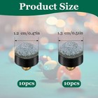 20 Pcs Billiard Pool Cue Tips  12 13 Mm Scw-on Pool Cue Tips Replacement Kit  Bi