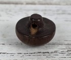 Vintage Mcm Wooden Domed Shank Button