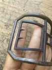 Antique 18th C Rev War Era Shoe Buckle Hand Forged Brass And Wrought Iron