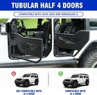 For Jeep Tube Doors With Mirrors For 2018-2025 Wrangler Jl   Gladiator Jt 4-door