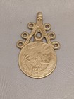 Rare Ancient Berber Pendant Amulet Islamic Arabic Antique Moroccan Coin Bronze