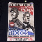 Wwe Authentic Summerslam John Cena Vs Cody Rhodes Street Fight Card Shirt - Xl