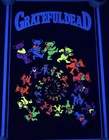 Vintage Nos Grateful Dead Dancing Spiral Bears 35   x23    Blacklight Poster New