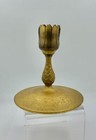 Tiffany Studios Gilt Bronze Vase Base Candlestick Circa 1910 Bronze Dore
