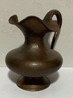 Antique Hammered Copper Pitcher Jug Middle Eastern Persian Bronze Decor