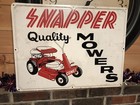 Vintage Snapper Quality Mowers Comet Metal Sign As Found Condition - Beauty