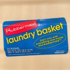 Rubbermaid Sturdy 90s Laundry Basket 2973 Rectangle Almond 1 75 Bushel Usa