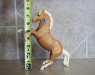 Breyer Rex  183 Vintage Rearing Stallion Horse Palomino Blue Ribbon Sticker Toy