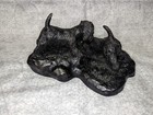Cast Resin Sculpture By T  tony  Acevedo - Scotty Dogs Scottish Terriers  31 350