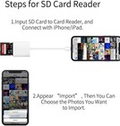 Usb C To Sd Card Camera Reader For Iphone 16 15   mfi Certified  Usb C To Memory