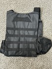 Tactical Kids Vest Plate Adjustable Harness Army Black Chest Armor Gear Swat
