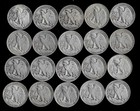 Walking Liberty Half Dollar Roll  20 Coins  90  Silver  1935-1946  Lot  D30